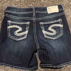 Silver Jeans Indigo Denim Shorts